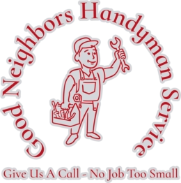 Good Neighbors Handyman Service logo with slogan